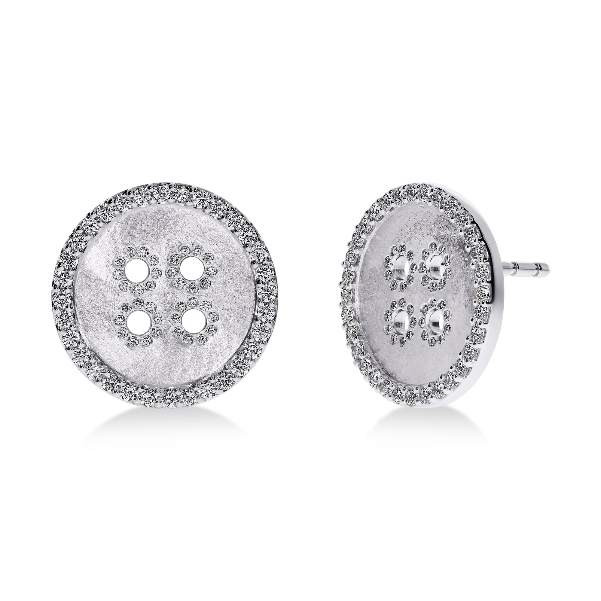 Bóttìnì Earrings in 18K White Gold