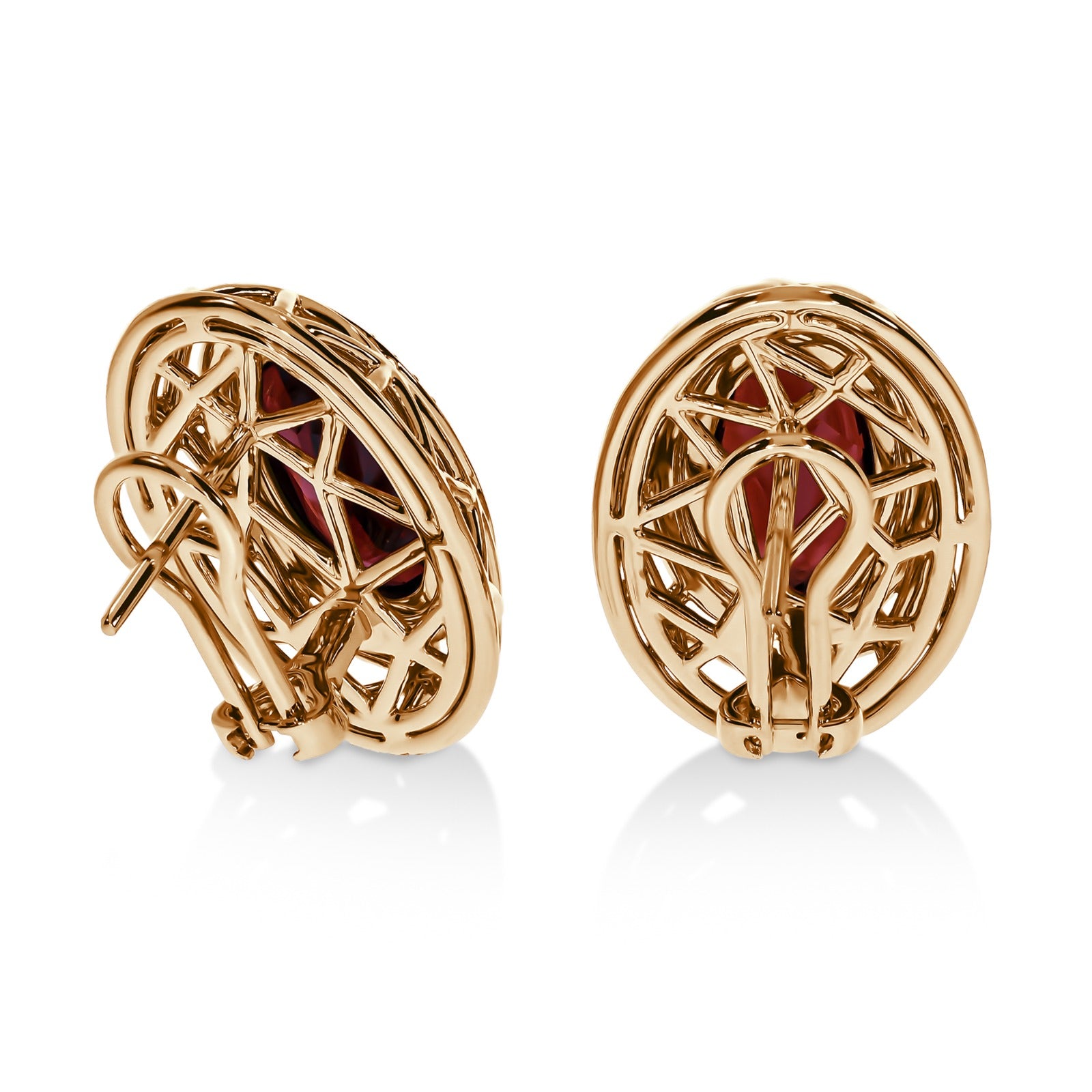 THE NEST HALO EARRINGS IN 18KYG