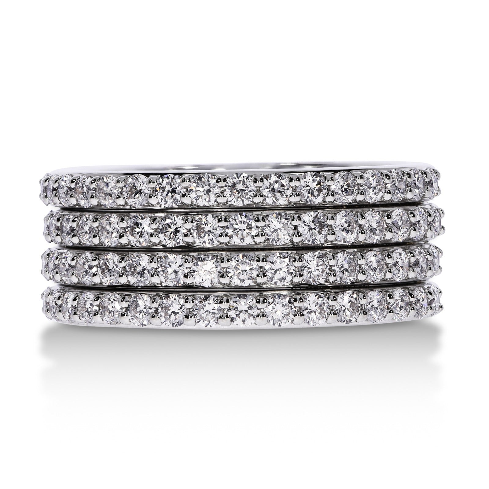 Multi-Row Diamond Band