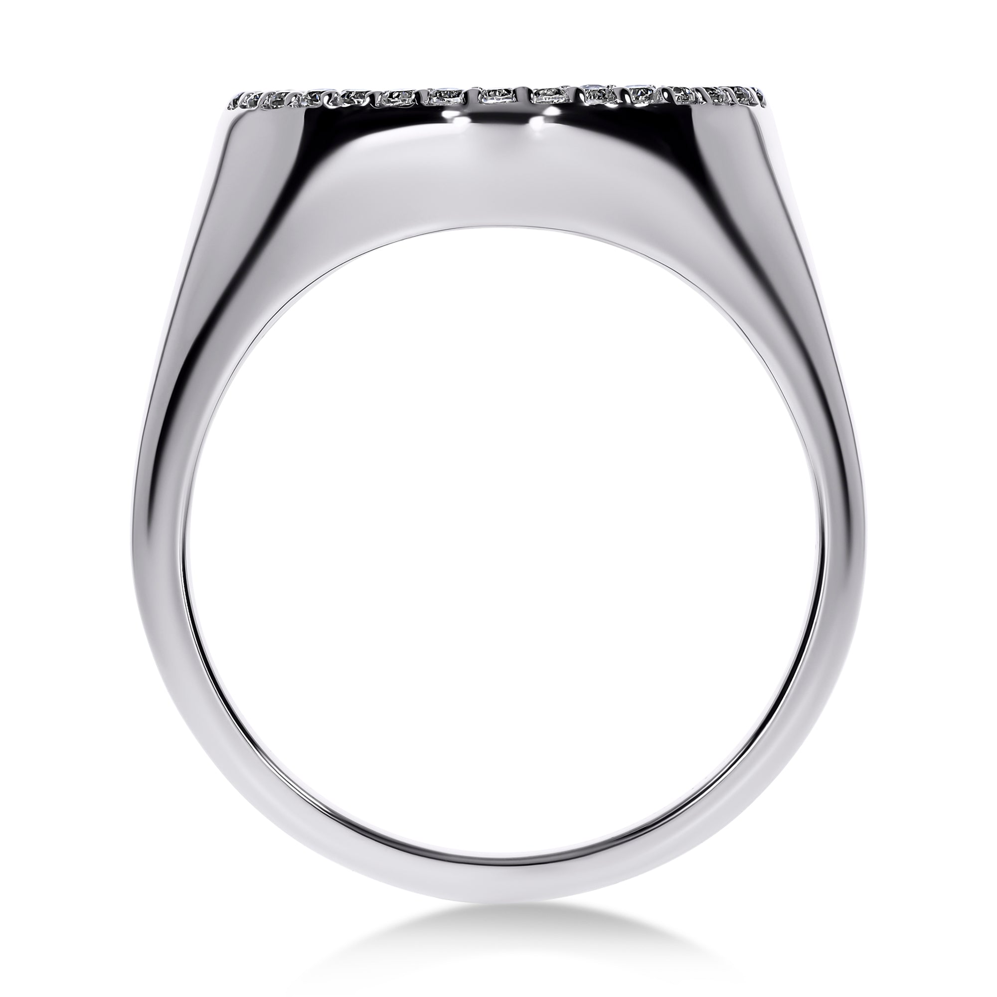 Bóttìnì Signet Ring in 18K White Gold