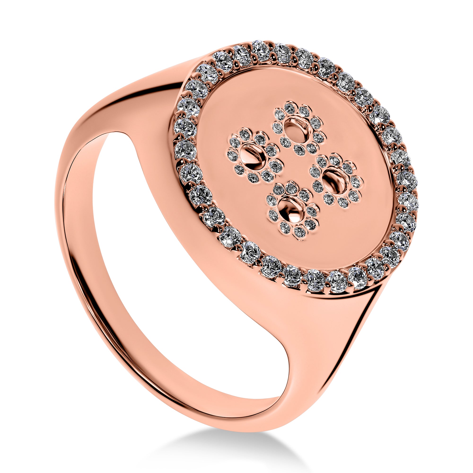 Bóttìnì Signet Ring in 18K Rose Gold