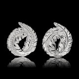 CURLED LEAF EARRINGS