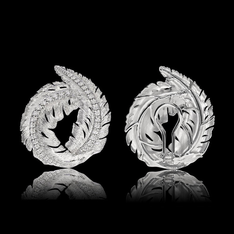 CURLED LEAF EARRINGS