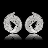 CURLED LEAF EARRINGS