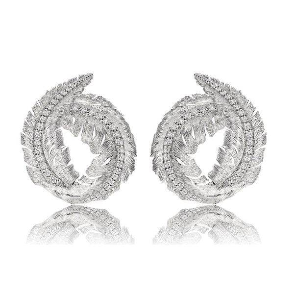 CURLED LEAF EARRINGS