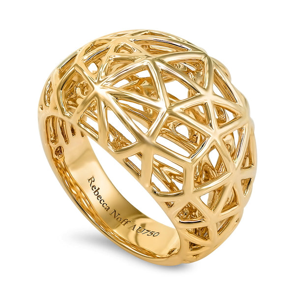 THE NEST RING WITH HIGH POLISH FINISH